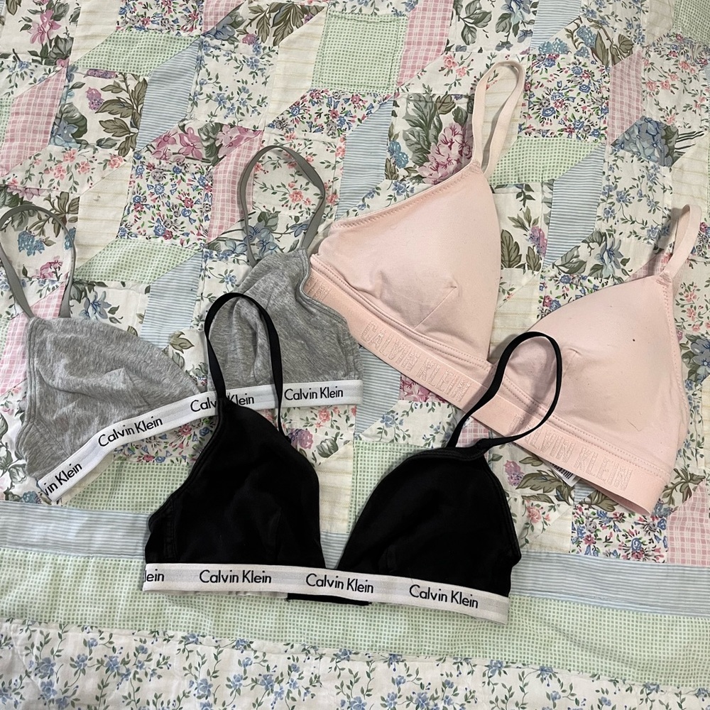 Calvin Klein Bralette Trio
